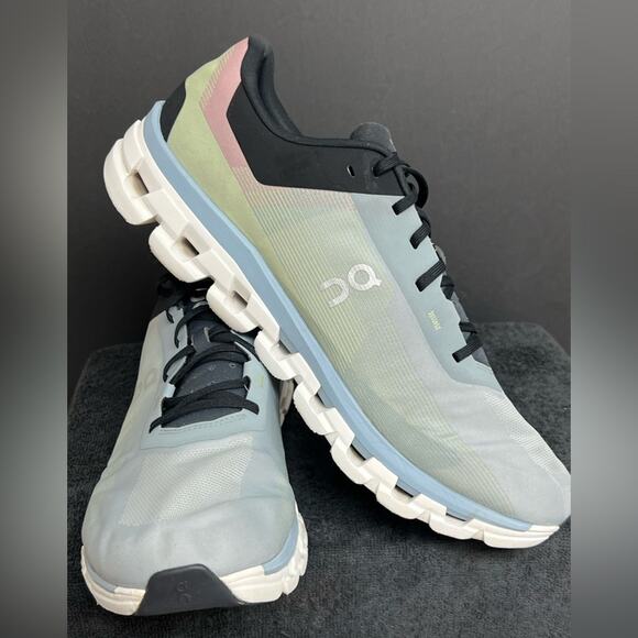 On Cloudflow 4 Running Sneakers Men’s Size 14 EUC Glacier Chambray - Picture 5 of 12